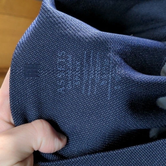 Assets by SPANX Red Hot Label High Waisted Blue Navy Leggings Ankle Size L - Picture 13 of 13